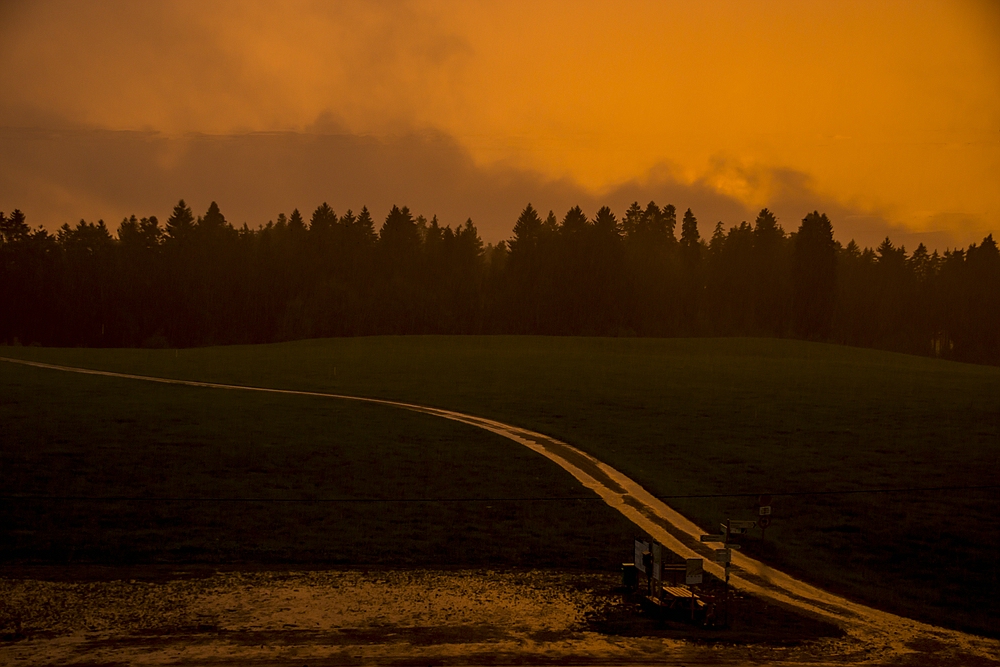 Abendrot im Allgäu