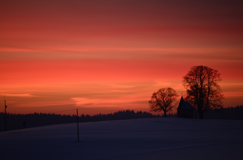 Abendrot im Altenkirchener Land