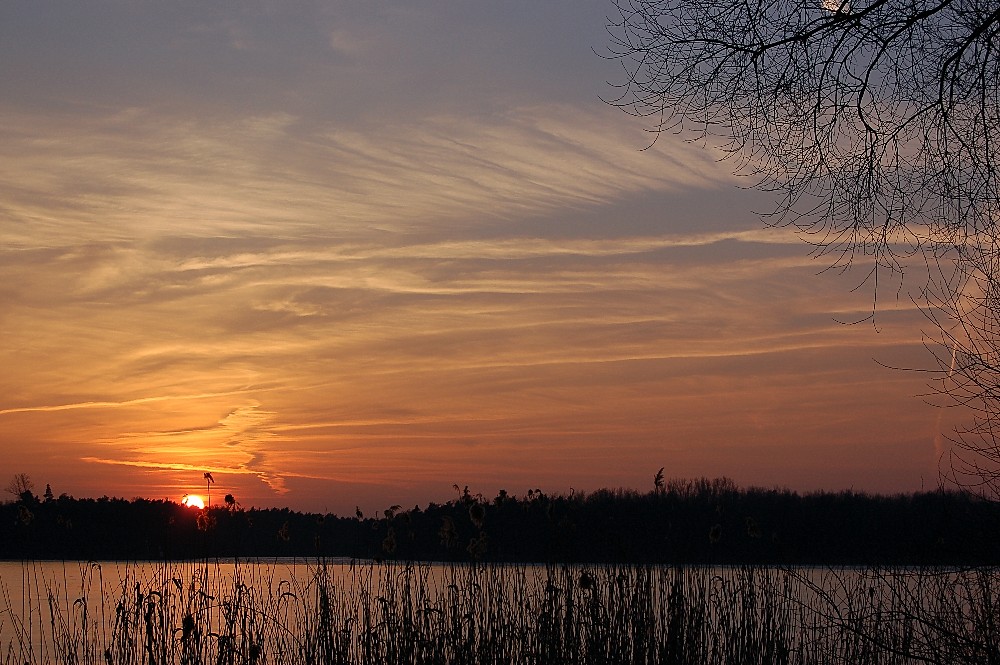 Abendrot im Februar