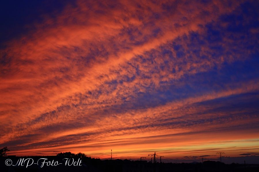 Abendrot im Herbst