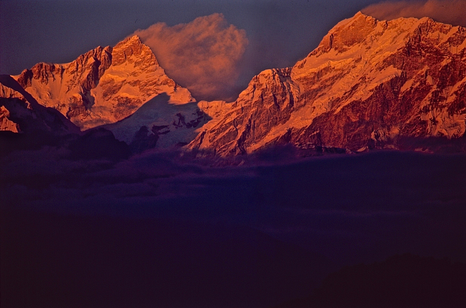 Abendrot im Himalaya