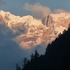 Abendrot im Himalaya