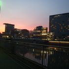 Abendrot im Medienhafen