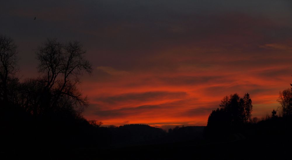 Abendrot im Rotbachtal