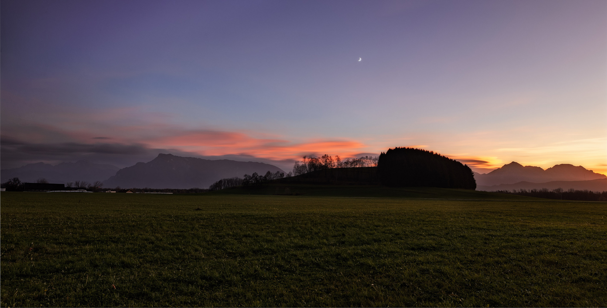 Abendrot im Salzburger Flachgau