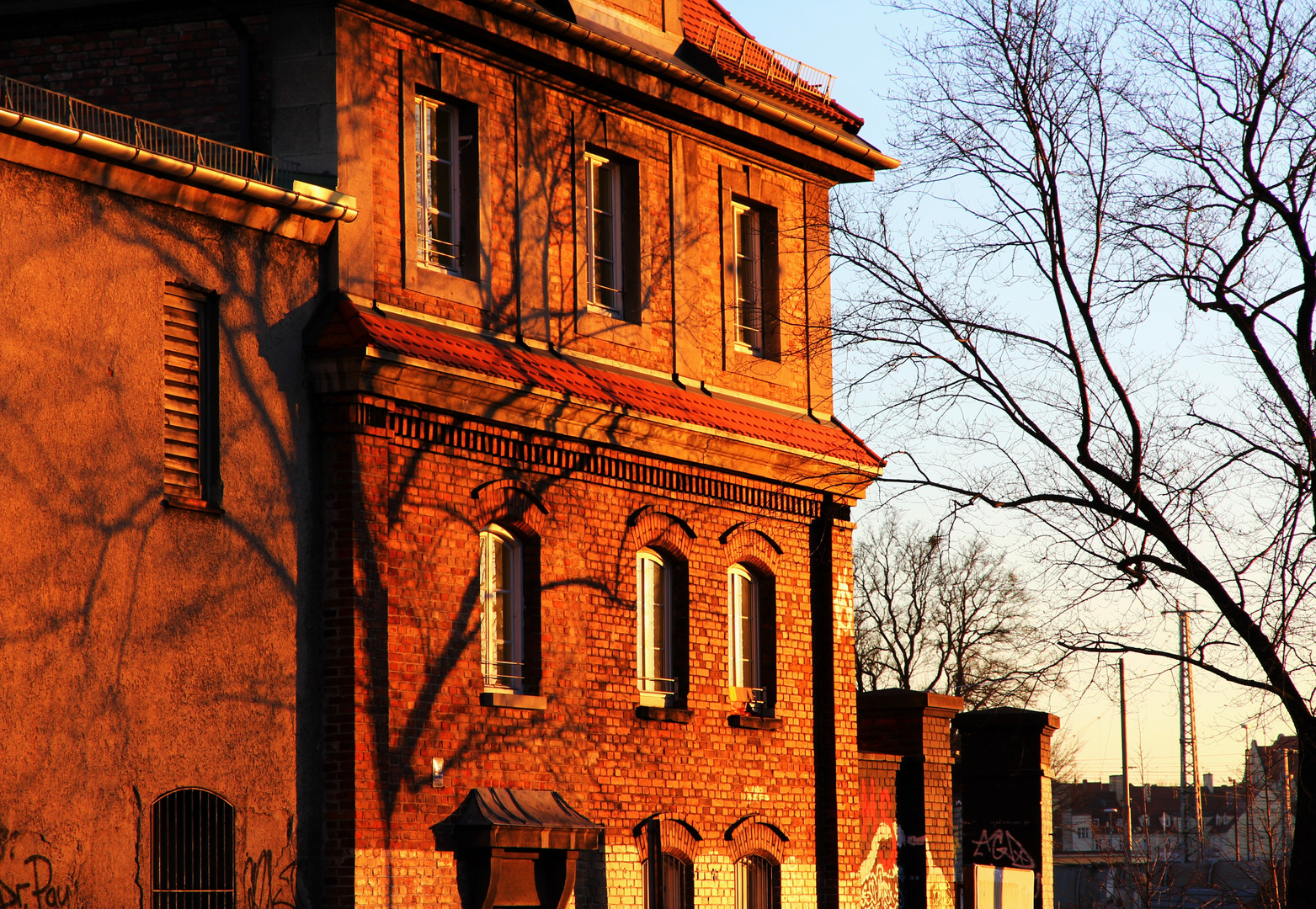 Abendrot im Schlachthof 