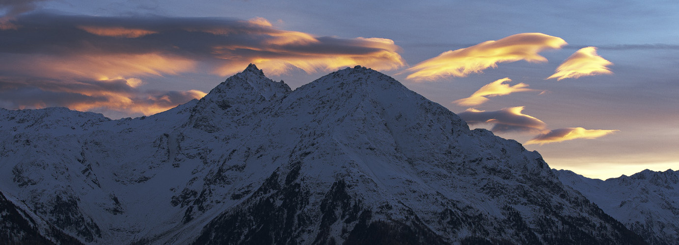 Abendrot im Unterengadin