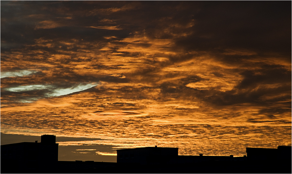 Abendrot in Bayern