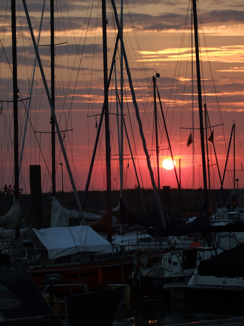 Abendrot in Bensersiel