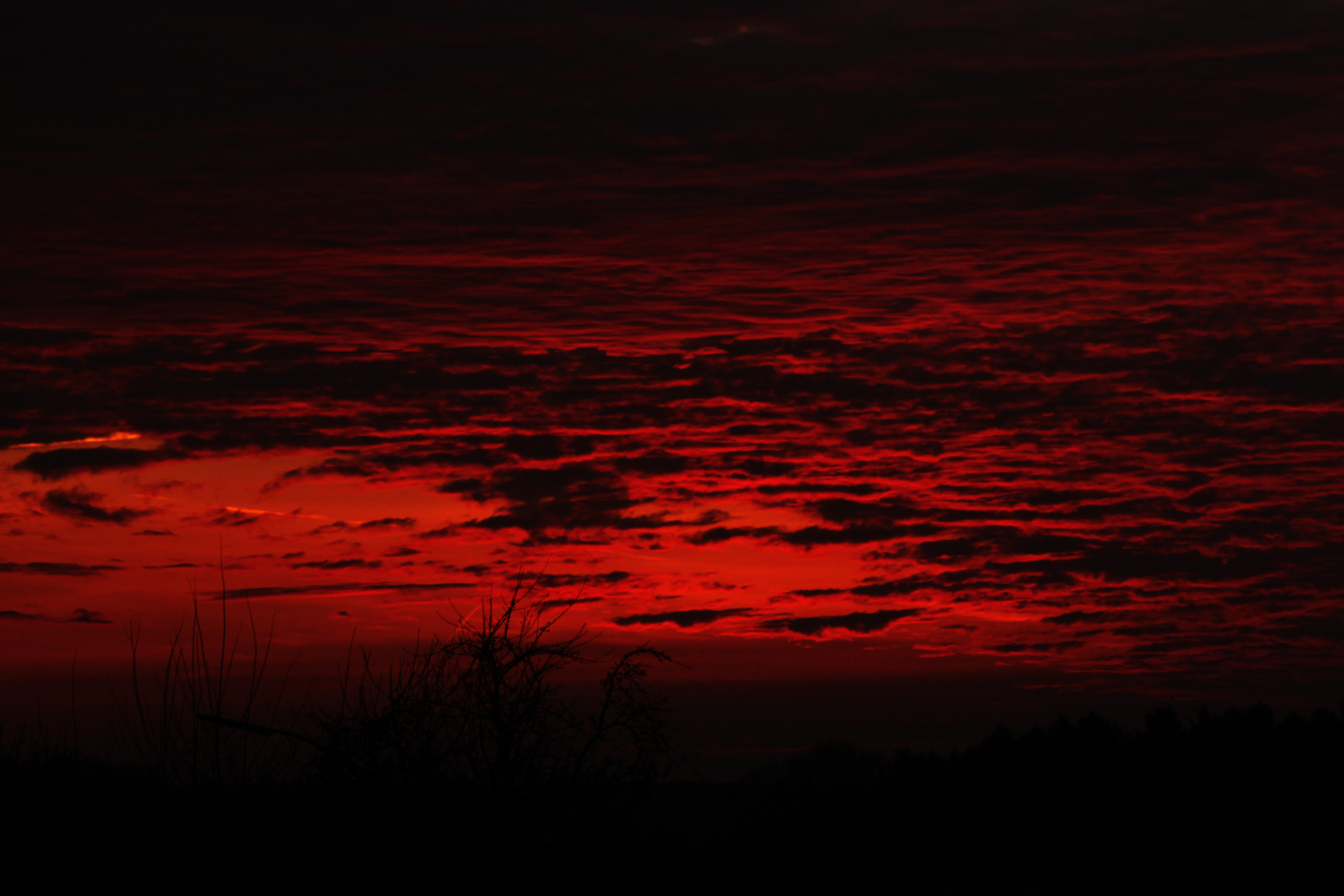 Abendrot in Darfeld am 14.04.2015 II