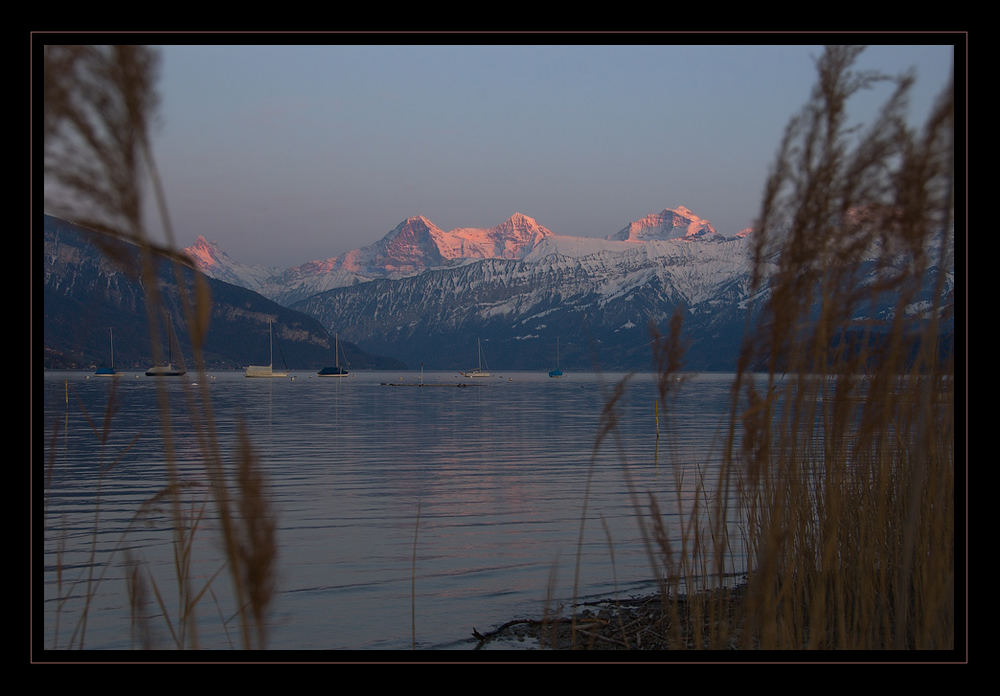 Abendrot in den Alpen