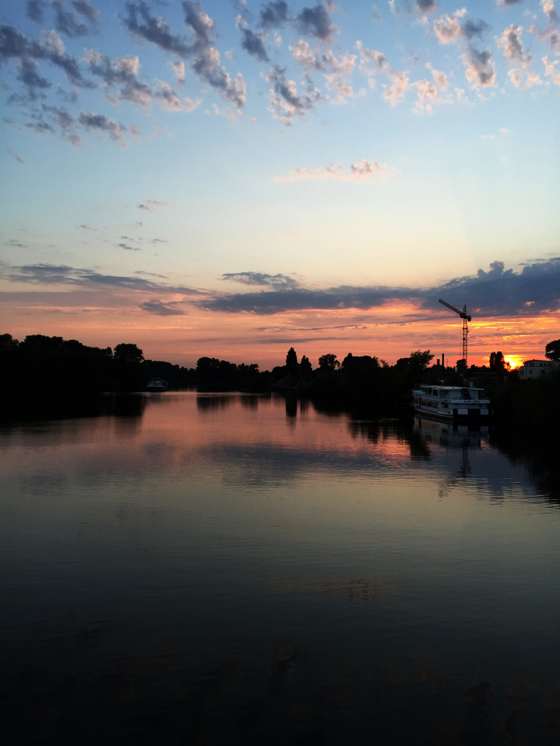 Abendrot in der Elbstadt Geesthacht