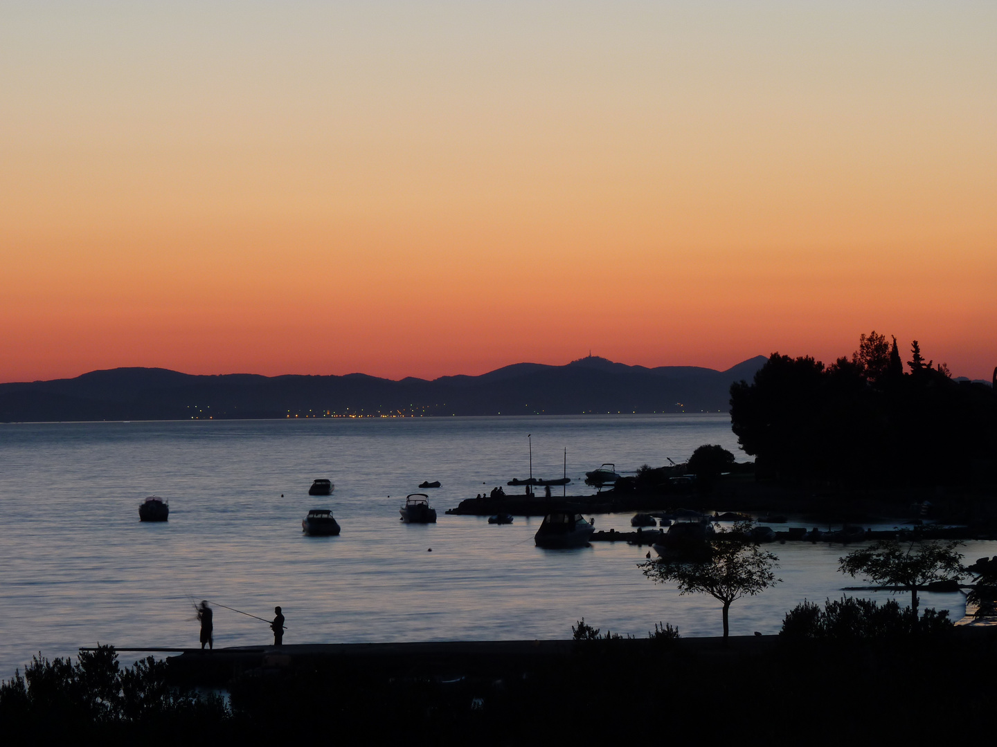 Abendrot in der Nähe von Zadar