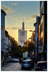 Abendrot in Frankfurt