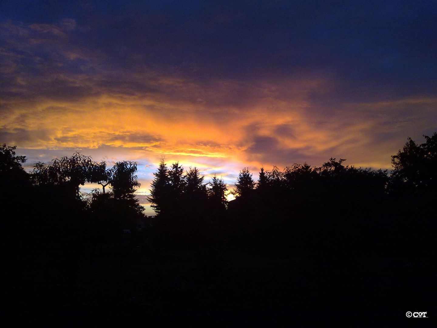 Abendrot in Hohendodeleben