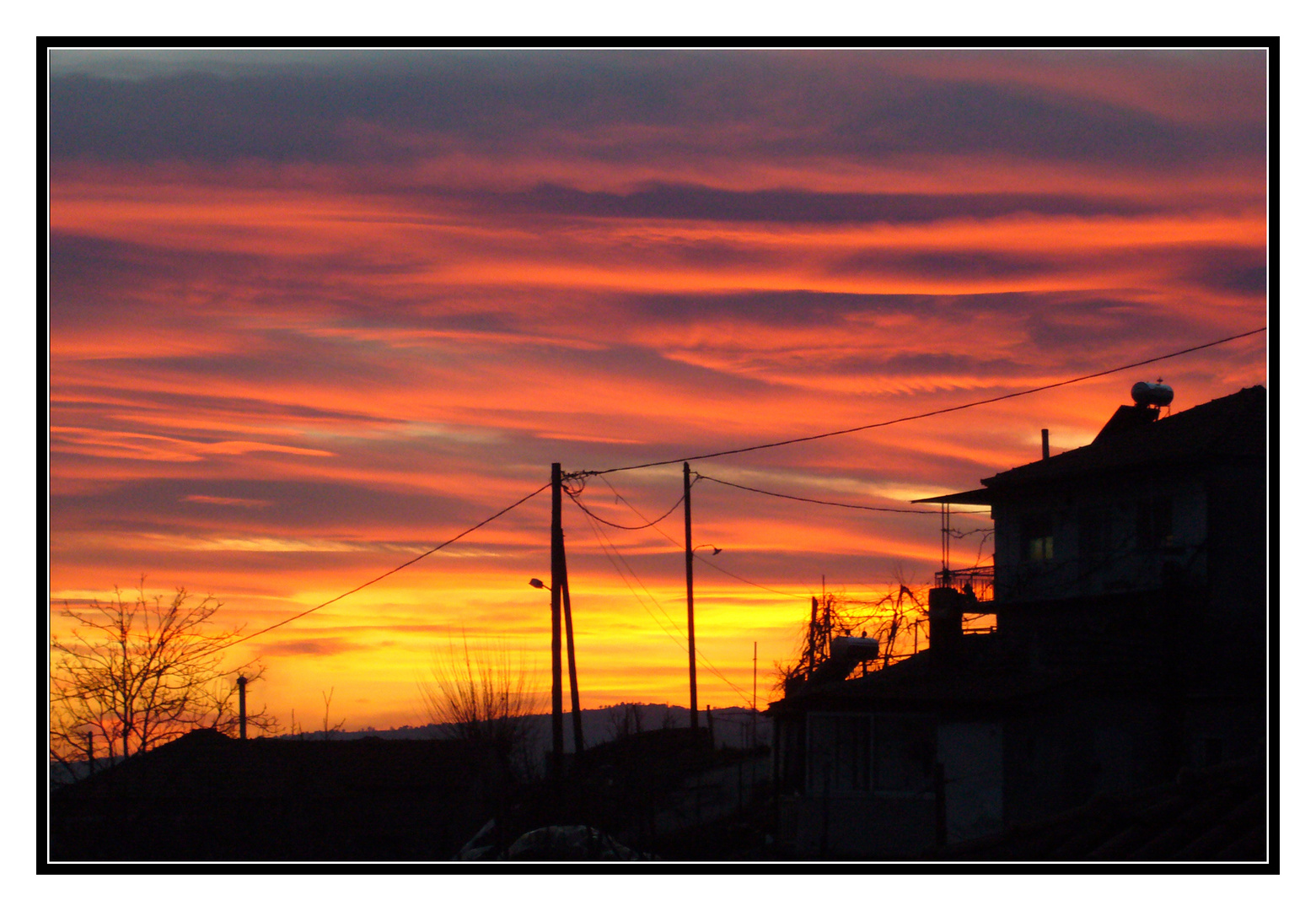 Abendrot in Nissi-Griechenland