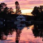 Abendrot in Norwegen