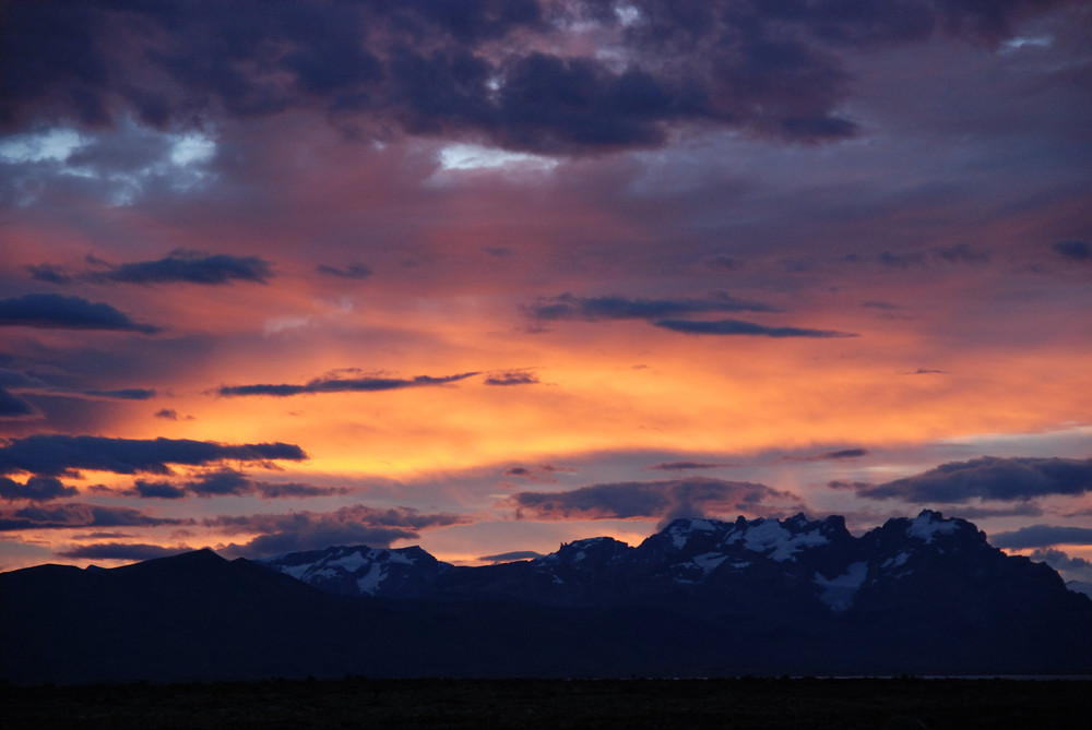 Abendrot in Patagonien