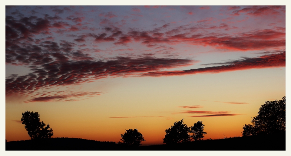 Abendrot in Sauerland