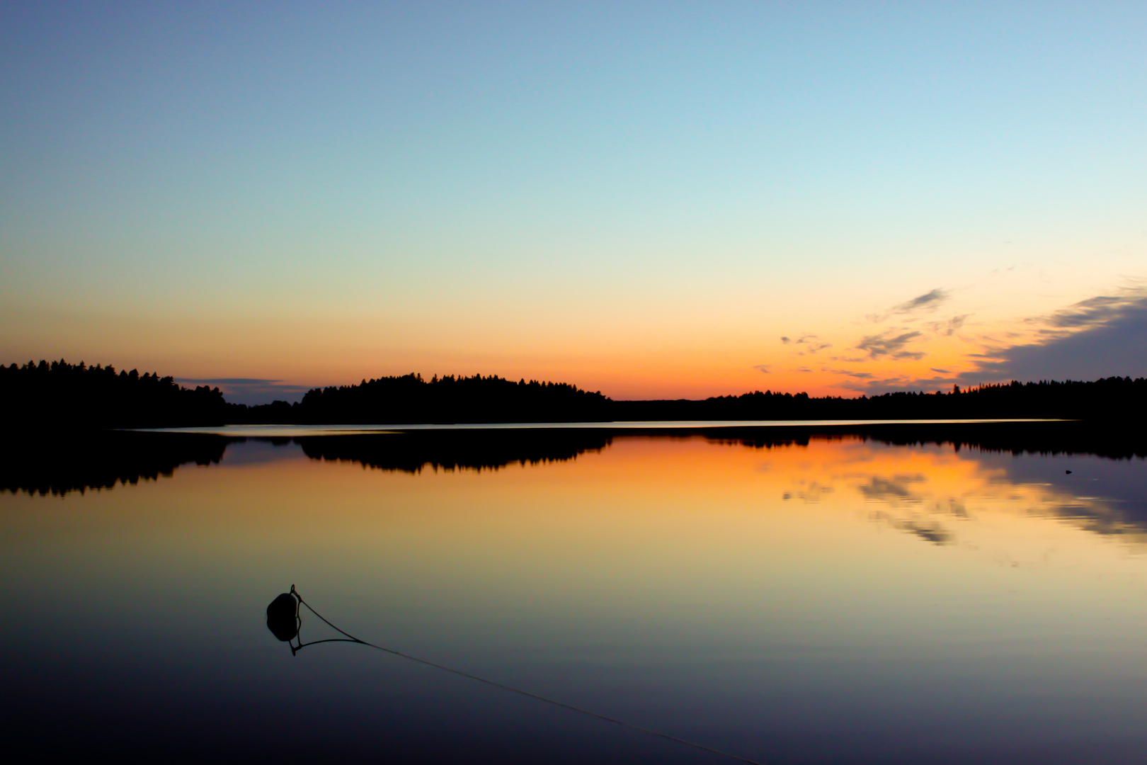 Abendrot in Schweden