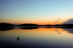 Abendrot in Schweden