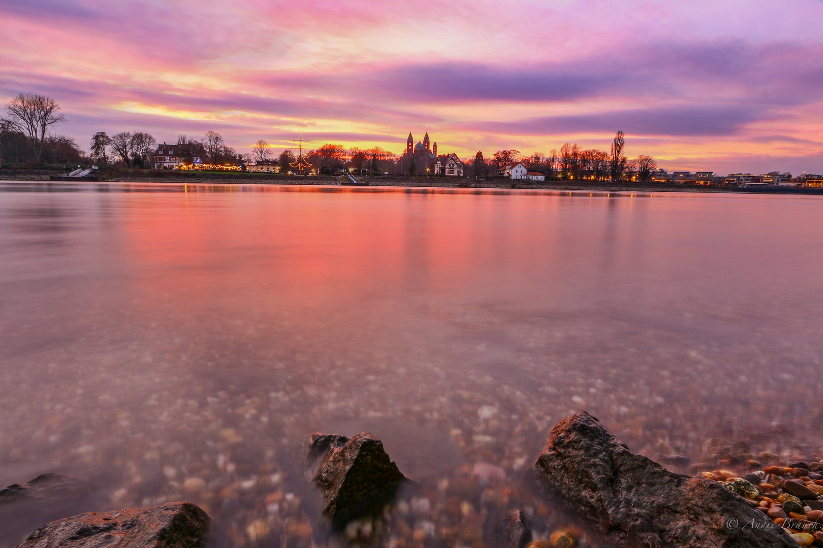 Abendrot in Speyer