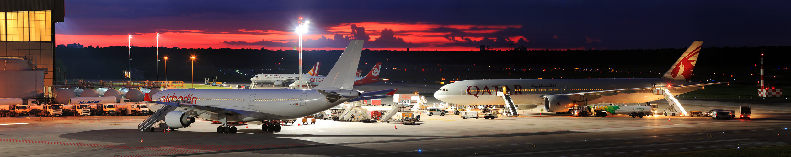 Abendrot in Tegel