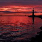 Abendrot in Warnemünde...