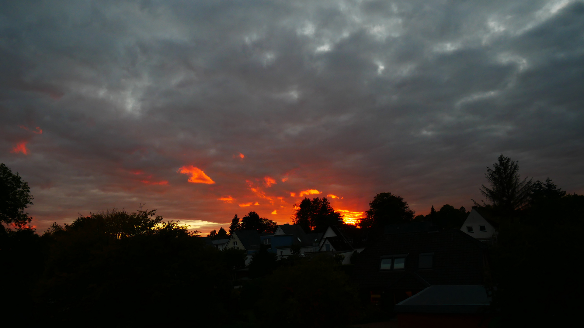 Abendrot macht das Wetter gut.