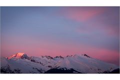 Abendrot mit Mont Blanc