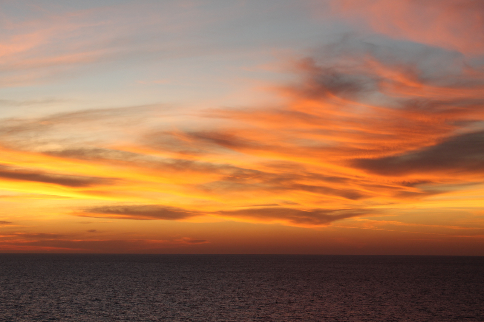 Abendrot nach einem sagenhaften Sonnenuntergang