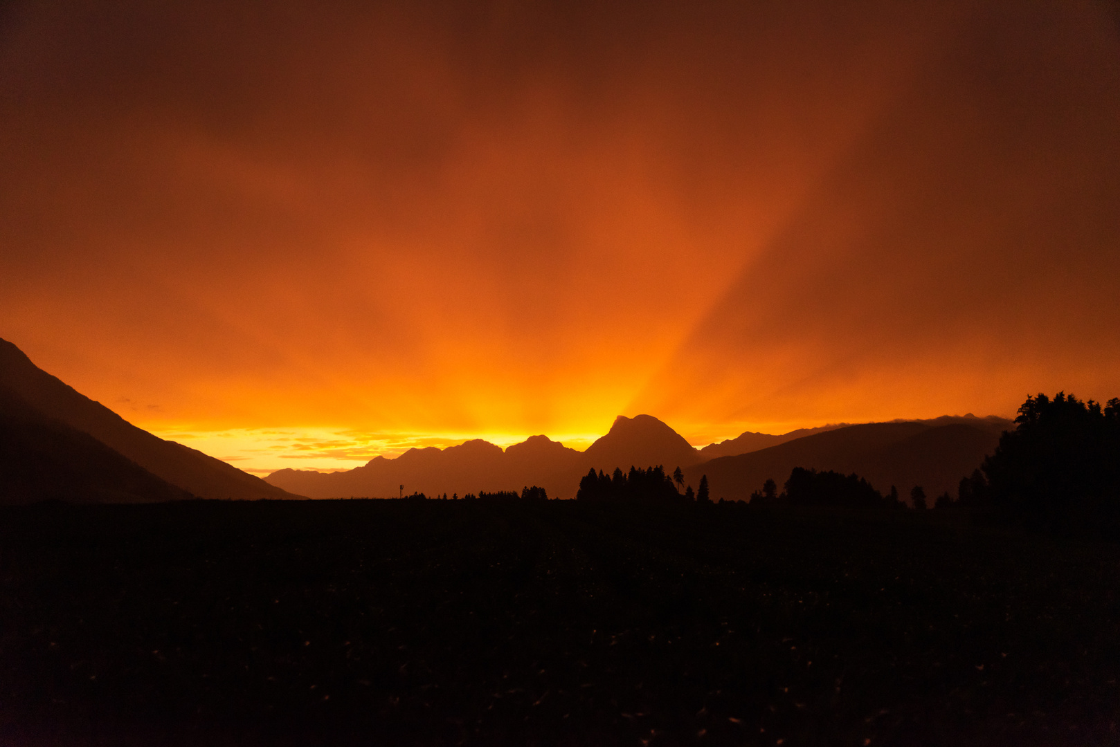 Abendrot nach Gewitter