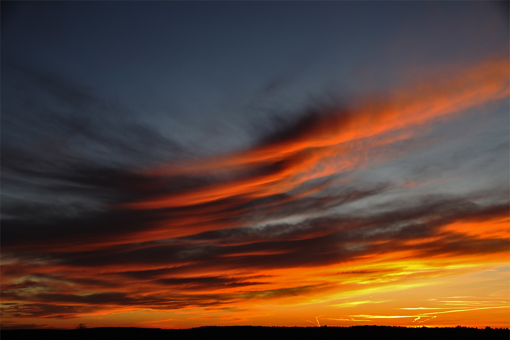 Abendrot nach Sonnenuntergang