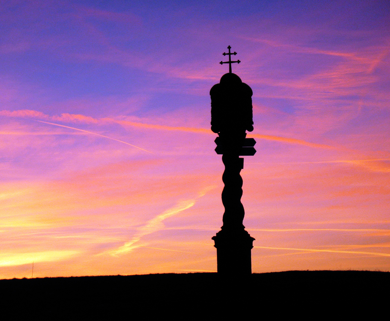 Abendrot Richtung Fulda