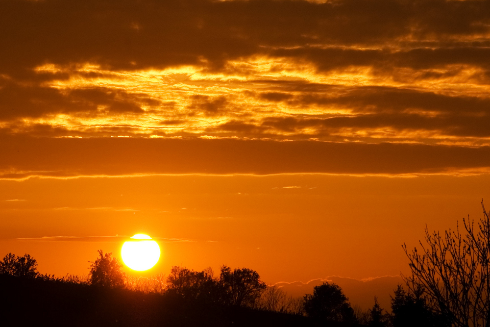 Abendrot, schlecht Wetter droht?