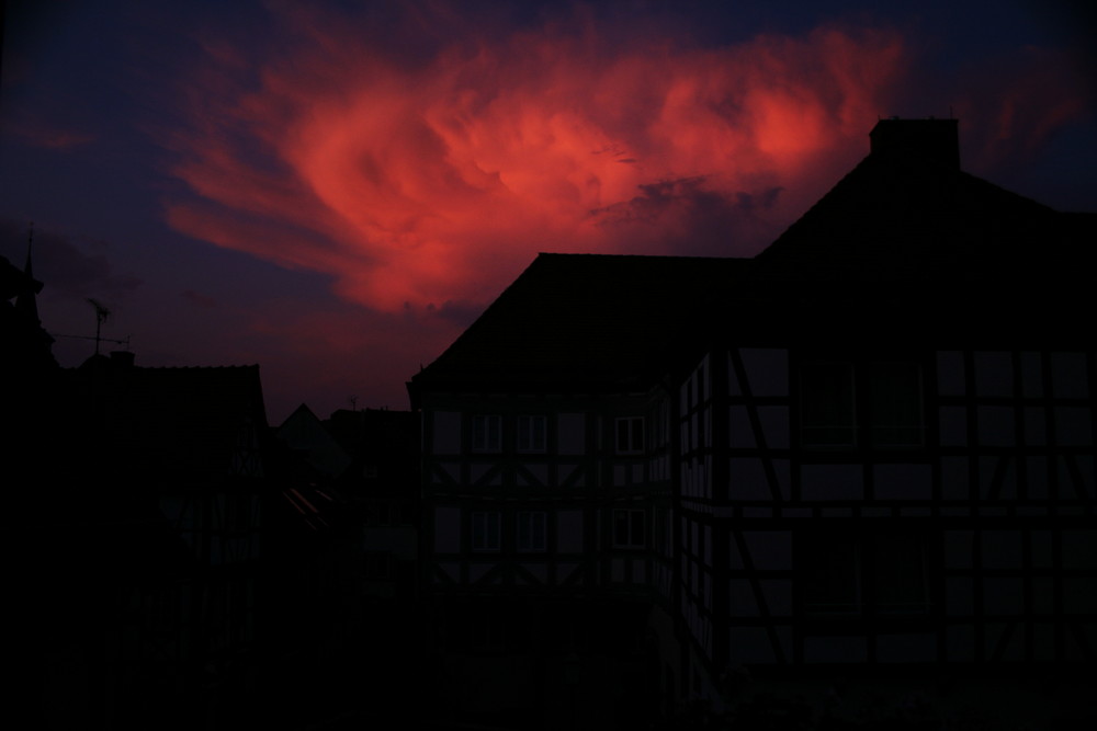 Abendrot - schön Wetter droht