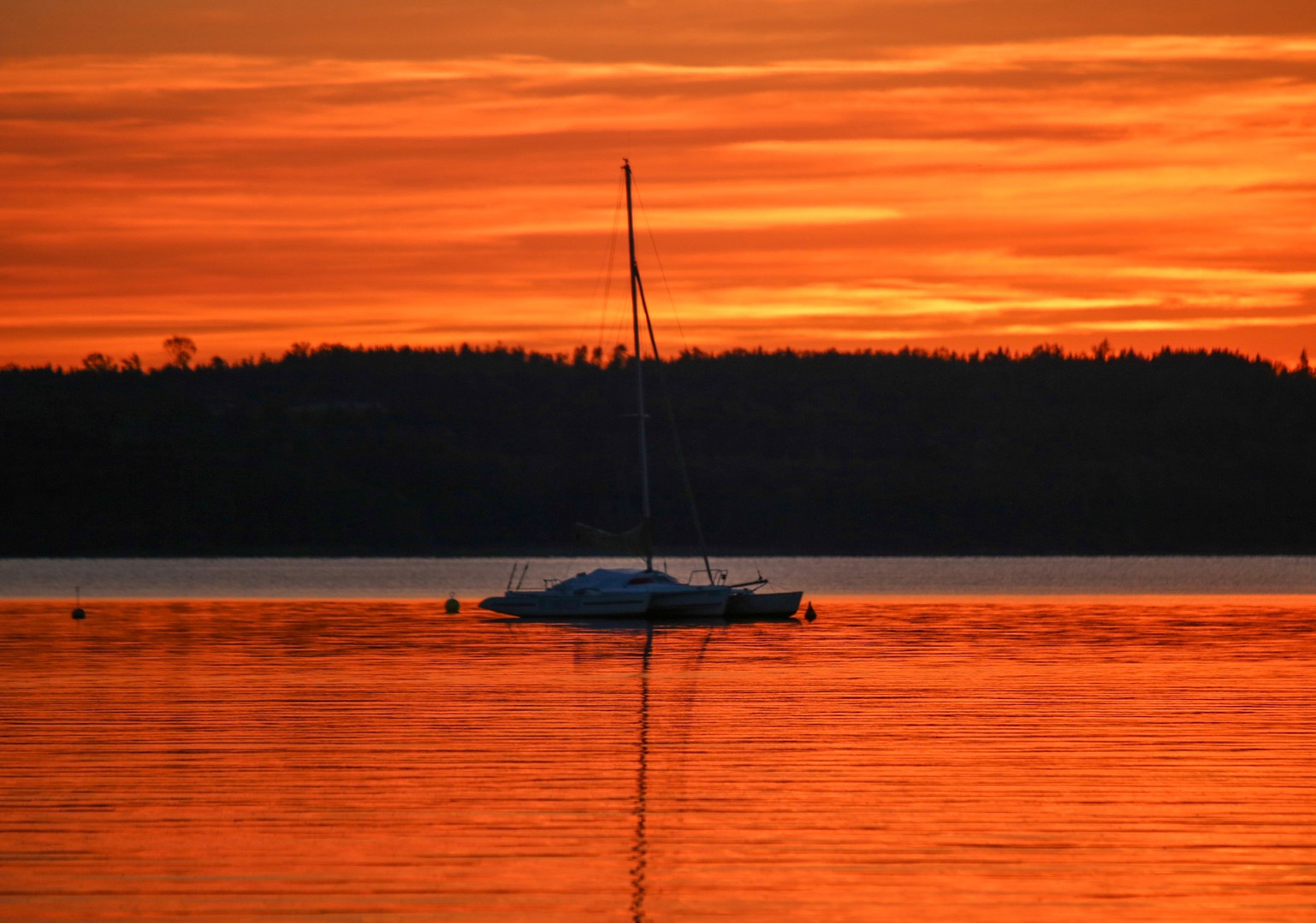 Abendrot Spiegelung