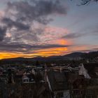 Abendrot über Aarau