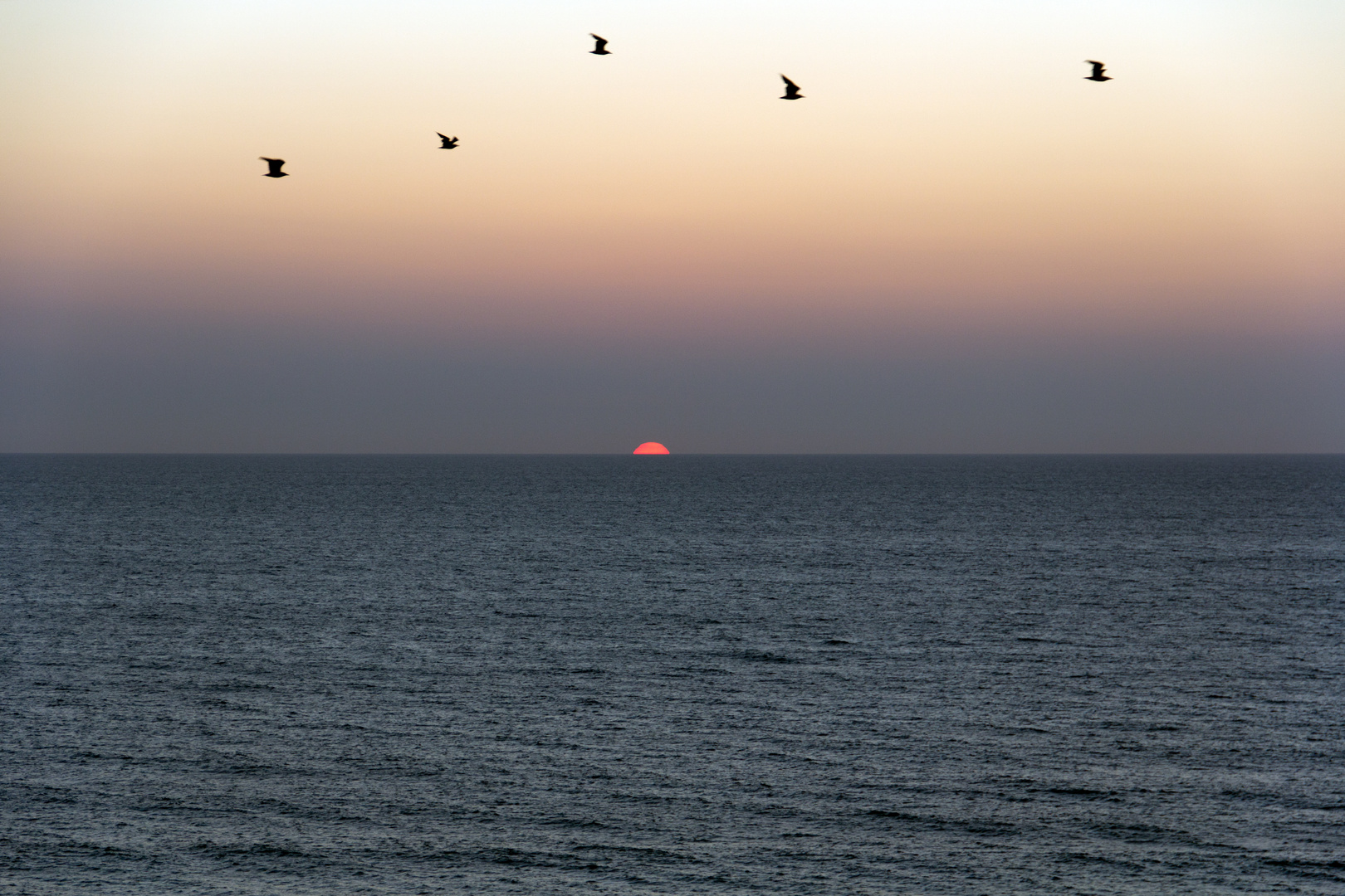 Abendrot über Bay of Biscay