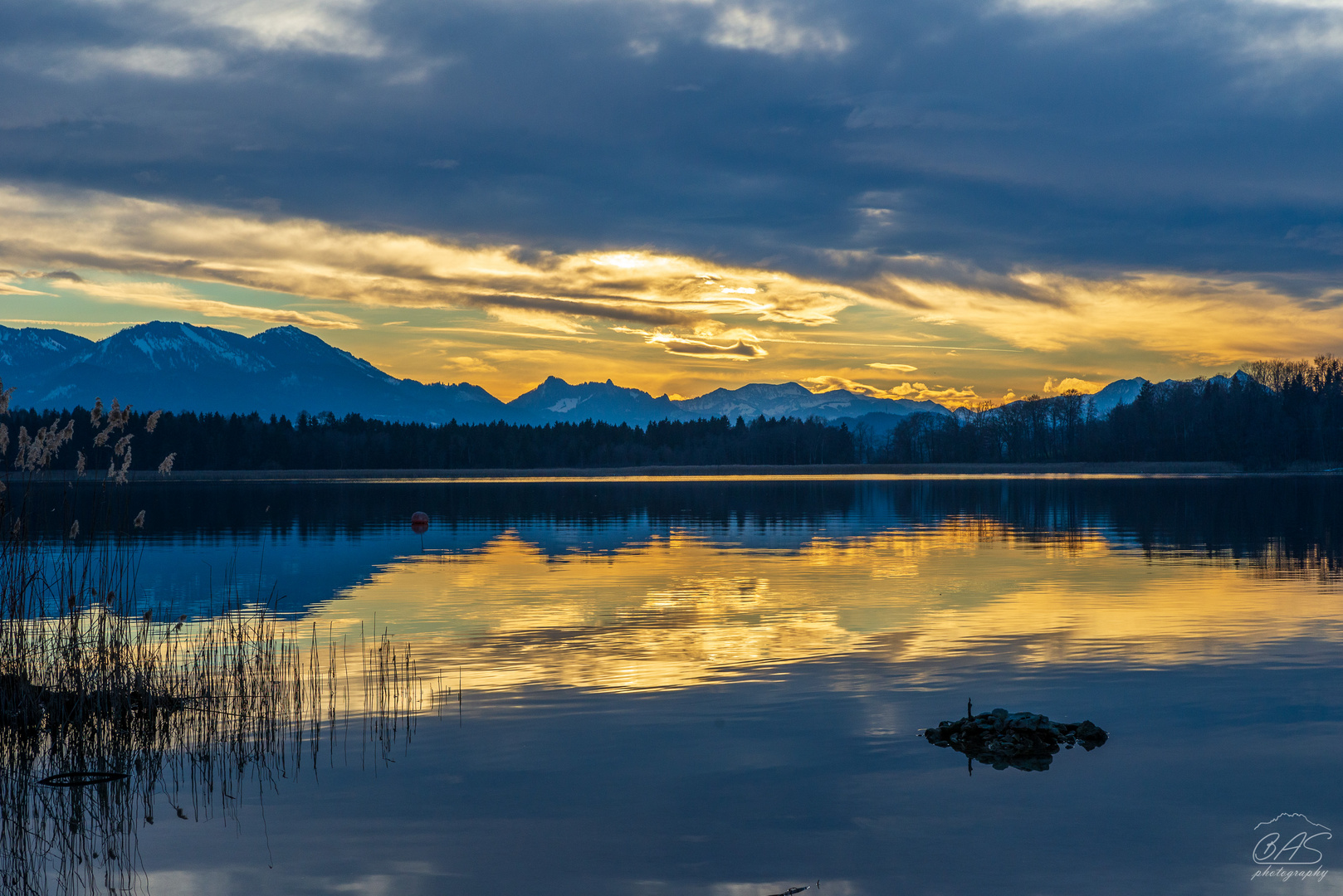 Abendrot über dem Chiemsee