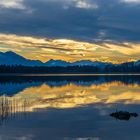 Abendrot über dem Chiemsee