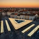 Abendrot über dem Königsplatz