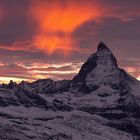 Abendrot über dem Matterhorn