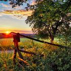 ABENDROT ÜBER DEM TAUBERTAL