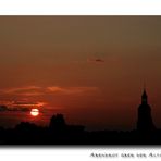 Abendrot über der Altstadt ...