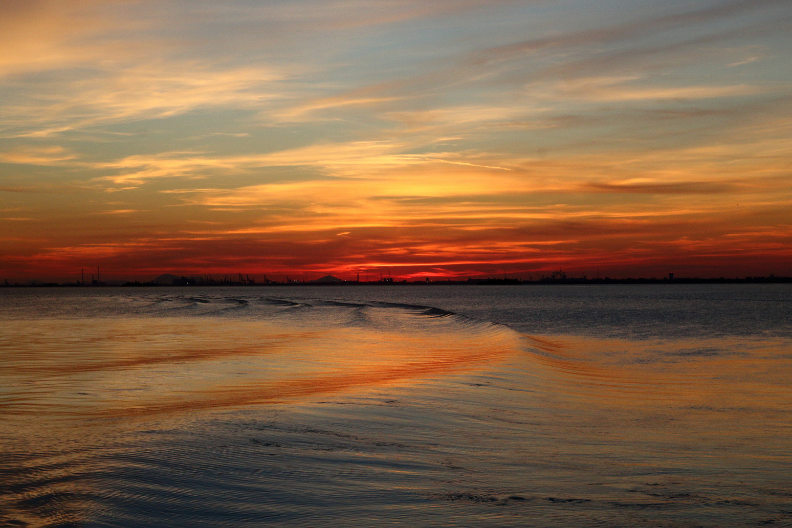 Abendrot über der Lagune