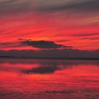 Abendrot über der Nordsee