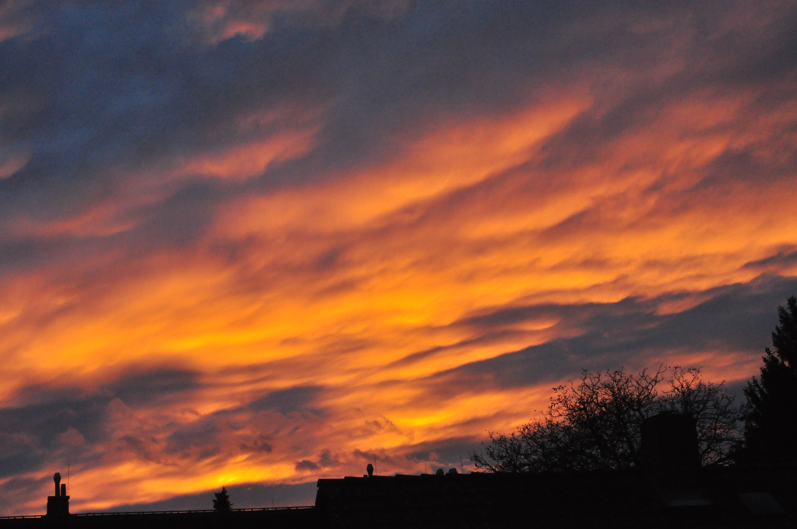 Abendrot über Graz