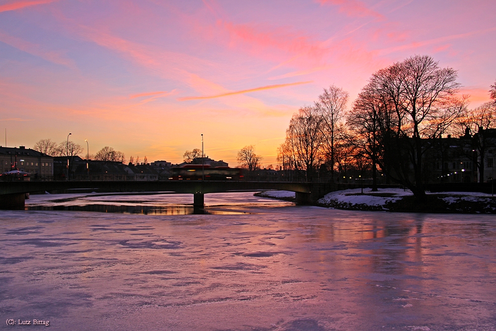 Abendrot über Karlstad