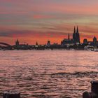 Abendrot über Köln